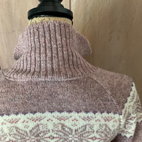Vintage Scottish Wool Fair Isle Zip Up Sweater - Picture 8 of 16